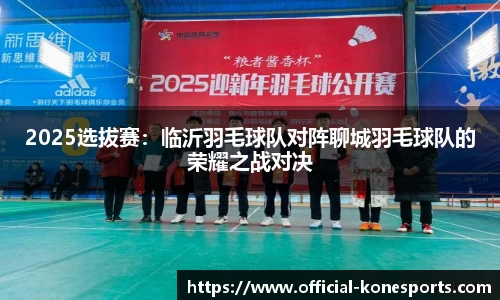 2025选拔赛：临沂羽毛球队对阵聊城羽毛球队的荣耀之战对决